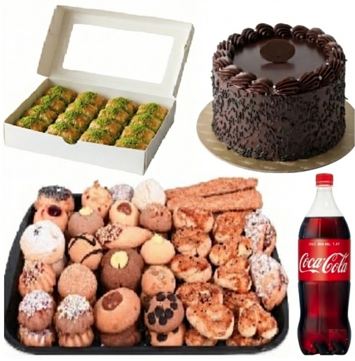 1 Litre Kola İle Tamamlanmış 4 Kişilik Menü