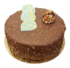 Zengin Lezzet Yuvarlak Sade Çikolatalı 6-9 Kişilik